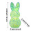 Easter Bunny Lamp Hollow Rabbit Decor Pink White Yellow 3