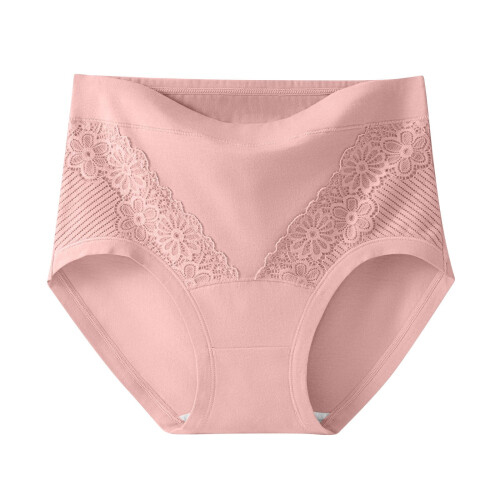 Women's High Waist Cotton Floral Briefs Full Coverage