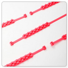 Motorcycle Bicycle Tire Anti-Skid Chain Red 10 Pcs
