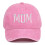 Embroidered Baseball Hat for Mom Pink Sun Hat 1 Pack 2