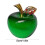 Clear Glass Apple Ornaments Green Decorations 6 pcs 3