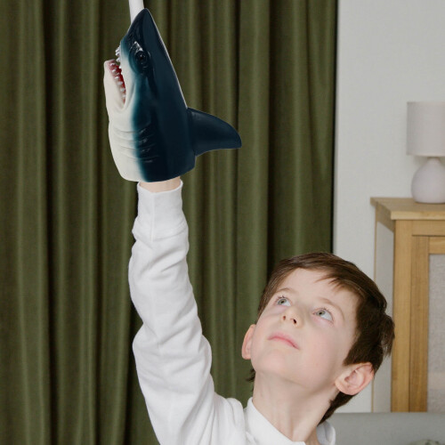 Shark Head Hand Puppets Durable Material 2 Pieces 2