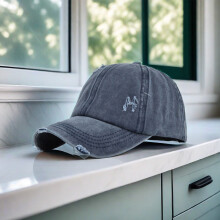 (Navy Blue) Unisex Hip-hop Baseball Cap, Adjustable & Distressed