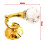 Metal Crystal Glass Curtain Holdback Hooks Gold 2 Pack 3