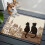 Rectangle Rug Japanese Rustic Farm Cat Design 2 x 3 ft 4