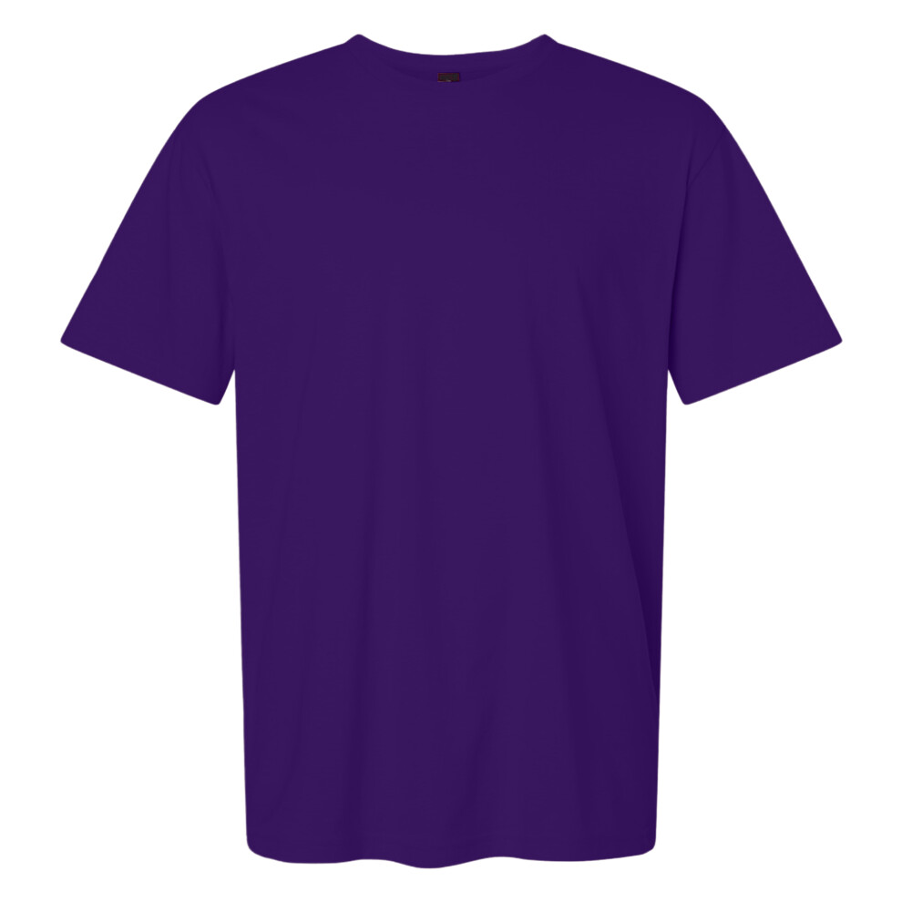 Gildan (M, Fan Dark Purple) Mens Softstyle Ringspun T-Shirt