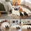 Rectangle Rug Farm Black Cats Buildings Design Japanese 2
