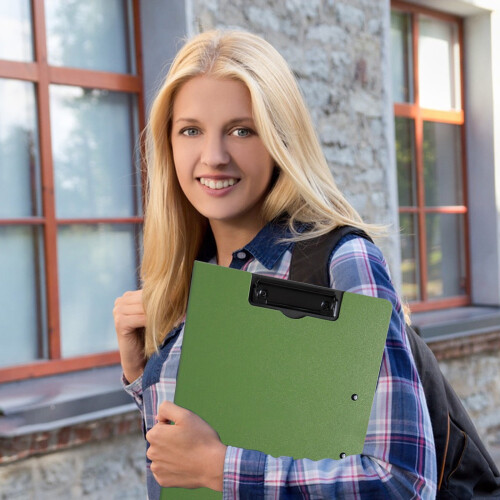 Hard Shell Double File Clipboard with Writing Surface and 1