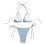 Women's Halter Triangle Bikini Set Seashell Print 4