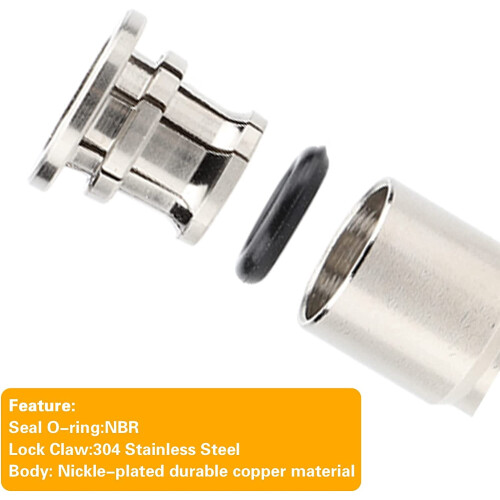 Stainless Steel Union Tee Push-to-Connect Fitting 1