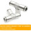 Stainless Steel Union Tee Push-to-Connect Fitting 6