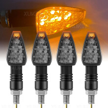 Motorcycle Turn Signals LED Amber 10mm 4-Pack