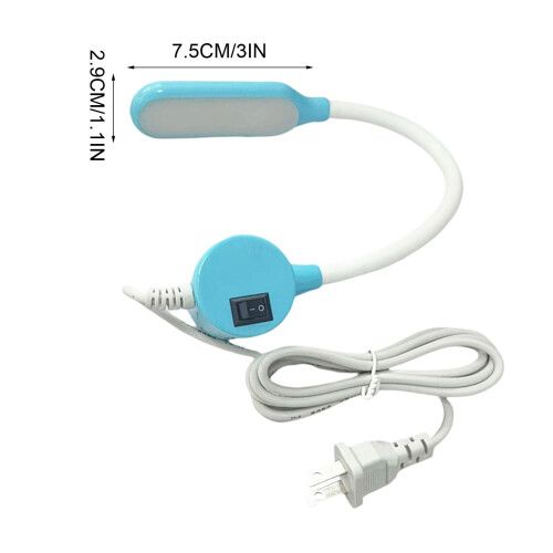 LED Sewing Machine Light with Flexible Gooseneck and 2
