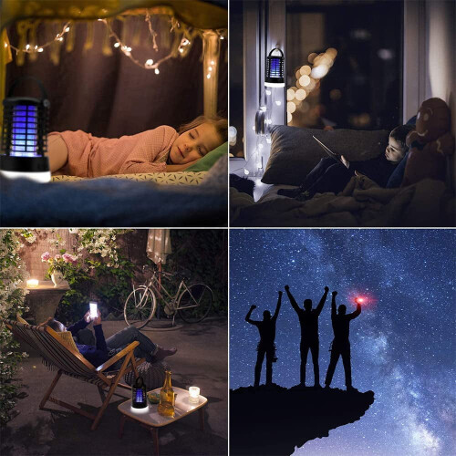 Electric Bug Zapper Mosquito Trap with Lamp USB Rechargeable 1