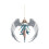 Angel Acrylic Christmas Tree Ornament White 1