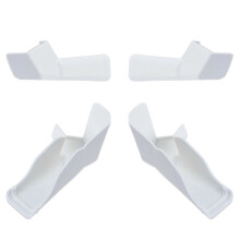 White RV Gutter Spout Extenders 4-Pack