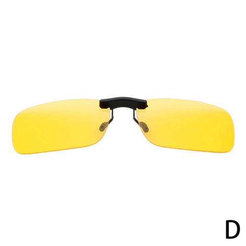 Night Vision Anti-Glare Polarized Clip-On Sunglasses