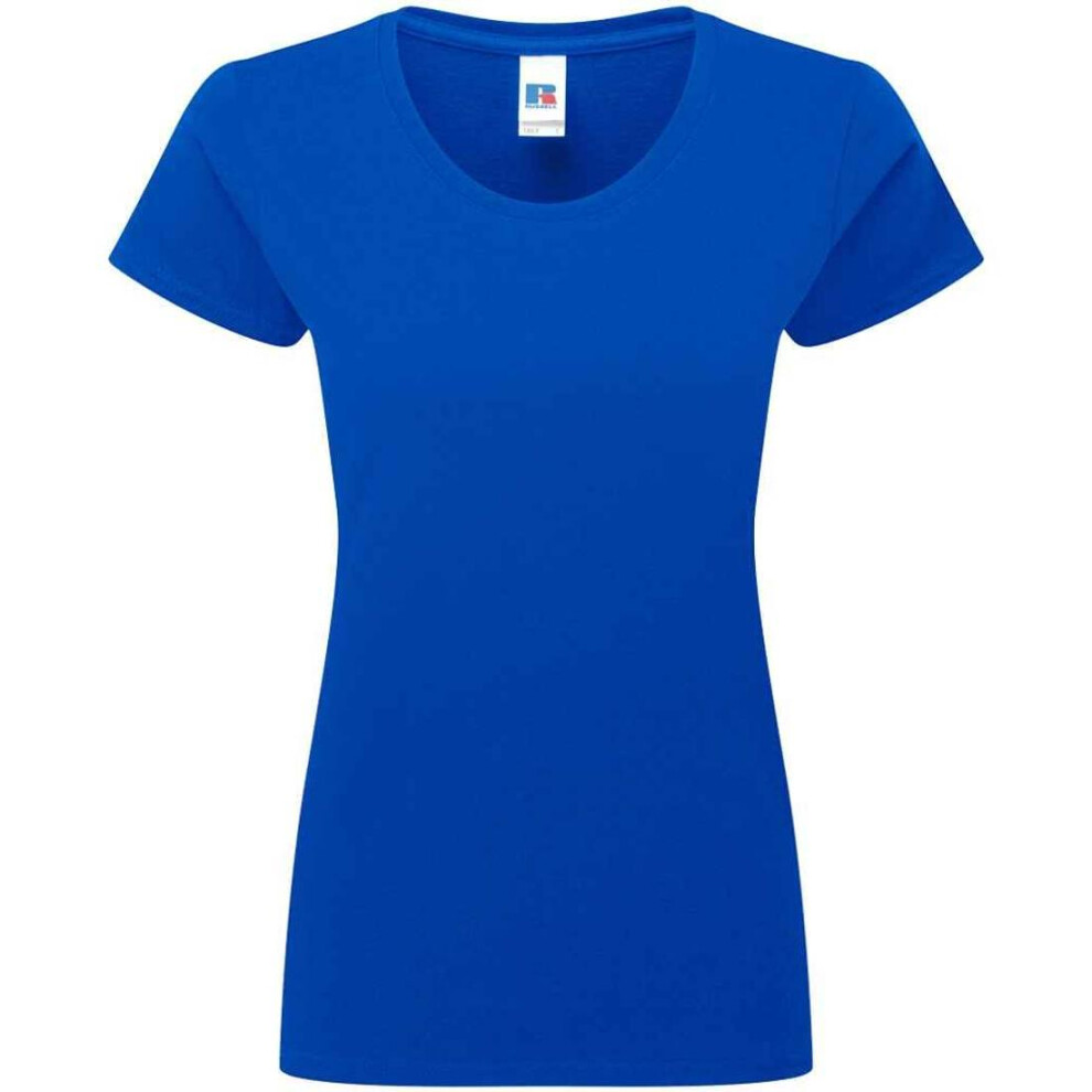Russell (M, Bright Royal) Womens/Ladies Authentic Ringspun Cotton Classic T-Shirt