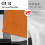 Kitchen Curtains Orange Grey Abstract Design 36 Inch Rod 4