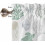 Green Coastal Kitchen Curtains and Valances Set with Rod 5
