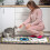 Evil Eye Kitchen Rugs Set of 2 Boho White Non-Slip 3