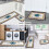 Evil Eye Kitchen Rugs Set of 2 Boho White Non-Slip 5