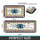 Evil Eye Kitchen Rugs Set of 2 Boho White Non-Slip 7