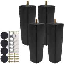Wooden Sofa Legs Set 4 pcs 6 cm Solid Wood M8