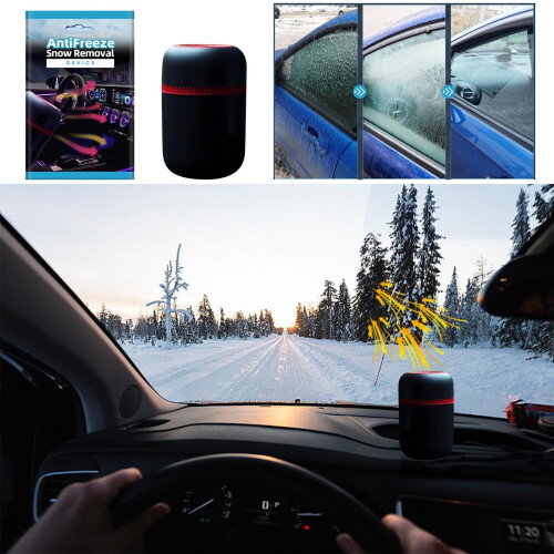 Solar Car Windshield Defroster Deicer 4.72x2.36x1.57 in 1