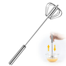 Stainless Steel Semi-Automatic Whisk 3 pcs