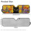 Floral Black Cat Windshield Sun Shade for Jeep Rubicon 7