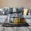 Coffee Cup Cat Pattern Flannel Blanket 50x60 in 5