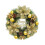 Gold Christmas Wreath Plastic 13 Inch 2