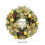 Gold Christmas Wreath Plastic 13 Inch 3