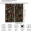 Mushroom Forest Moth Curtains Retro Cartoon Pattern 84x84 in 2
