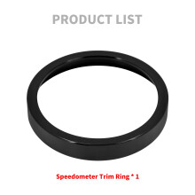 Black Speedometer Gauge Trim Ring for Harley Dyna and