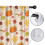 Pumpkin Pattern Thanksgiving Curtains 2 Pack 52x84 in 4