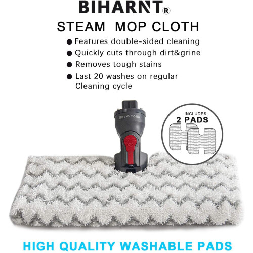 Replacement Pads for Shark Genius Steam Mop S6001-S5003 1