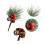 Artificial Pine Picks with Red Berries 2x3.14 Inch 4