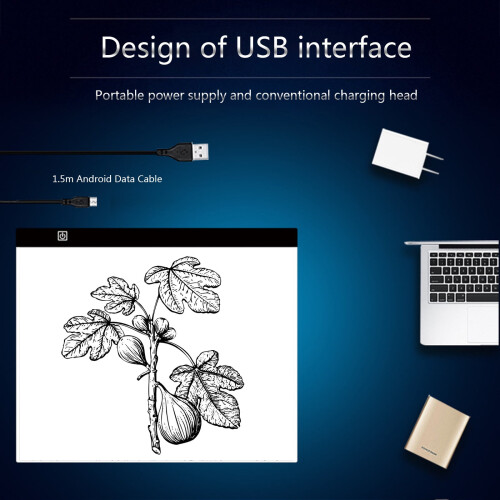 A5 LED Drawing Tablet Light Pad for Artists Sketching and 1