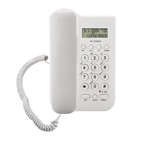 NestledNature Wall-Mount Landline Phone – Compatible with 1