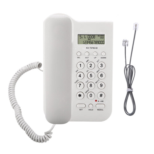 NestledNature Wall-Mount Landline Phone – Compatible with 2