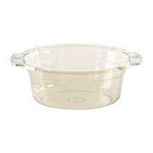 Transparent plastic washbasin for household and dormitory