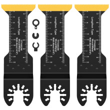 Titanium Bi-Metal Oscillating Saw Blades Set 3 pcs with 3