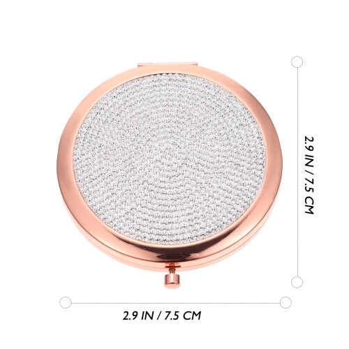 Double-Sided Pocket Mirror Portable Metal Makeup Mirror 1