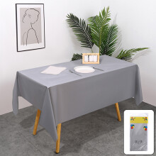 Disposable Plastic Tablecloth Solid Color 54x108 Inches