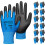 PU Coated Safety Work Gloves Large Black 12 Pairs 1