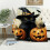 Black Cat Halloween Flannel Blanket 60x80 in 4