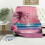 Hawaiian Flannel Blanket Vibrant Pink Sunset 60x80 in 4