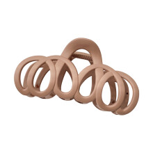 Xinwanna Women Hair Claw Clip Geometric Hollow Design Coffee